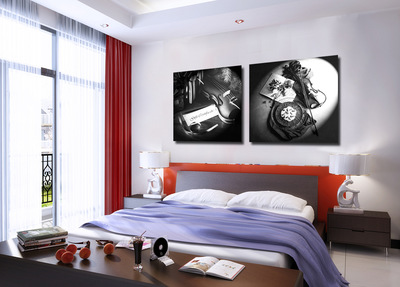 抽象樂章，藝術(shù)點睛 探秘樂器主題噴繪裝飾畫